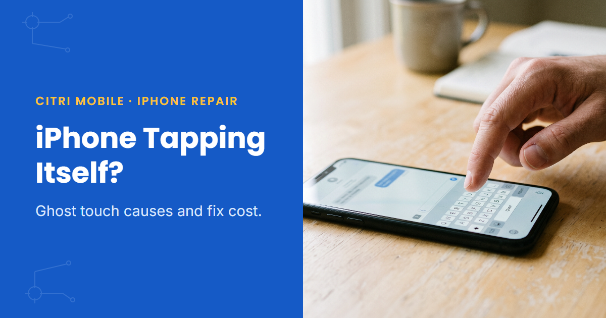 iPhone ghost touch screen repair Singapore, Citri Mobile