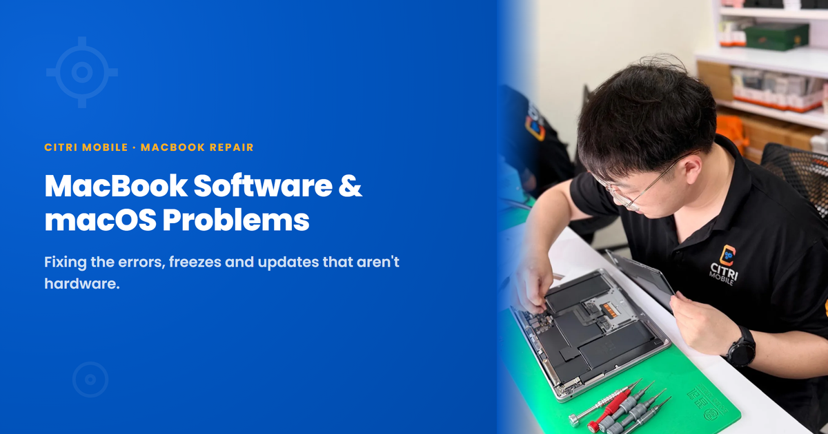 MacBook Software Issues – macOS Errors & Update Problems
