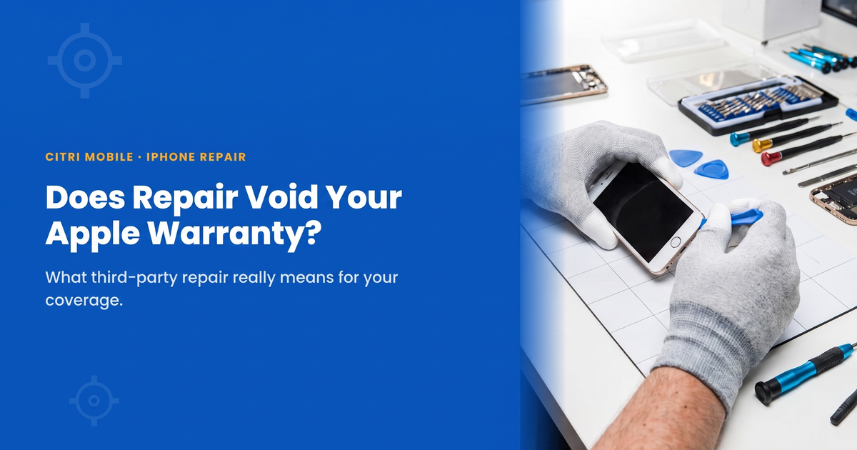 Third-party iPhone repair and Apple warranty explained, Citri Mobile Singapore